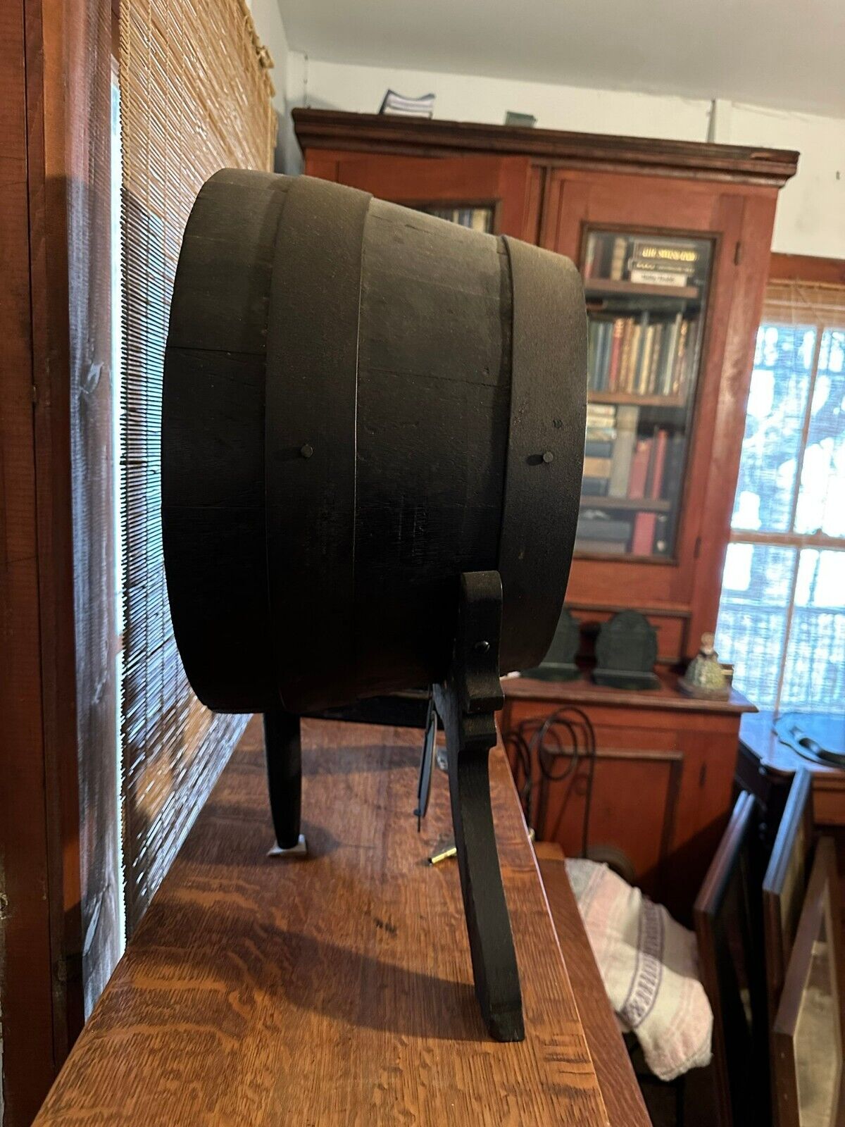 1800's "Old Methuselah" whiskey barrel clock - rare, unique