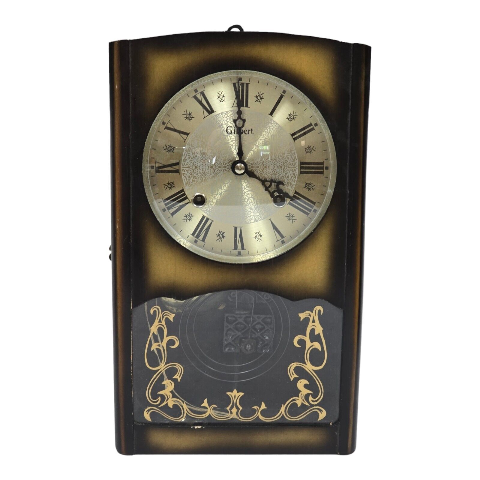 Early 1900s Gilbert Pendulum Mantle Clock Edwardian Era