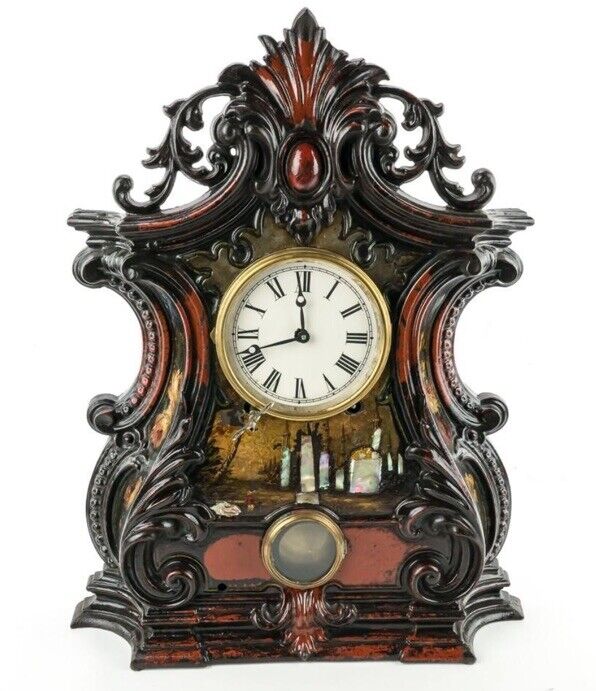 Vintage Iron Mantel Clock