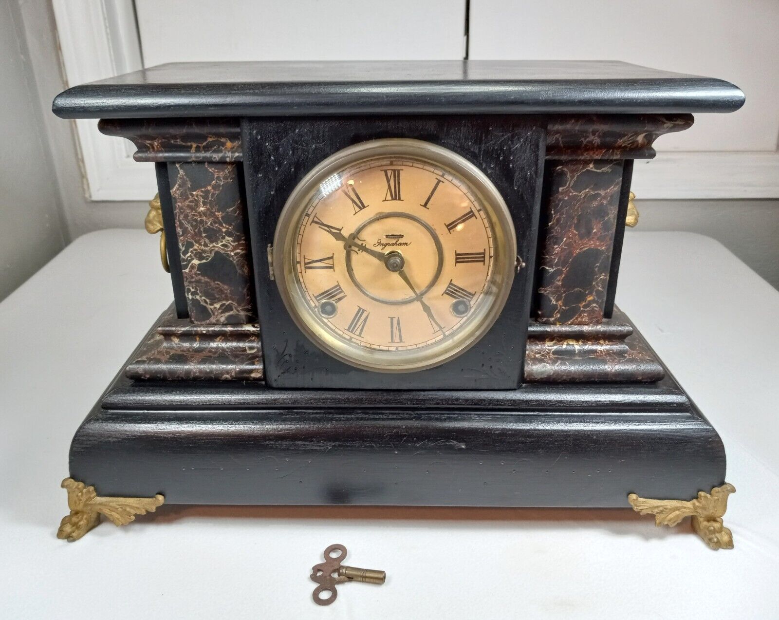 1900's E Ingraham Co Bristol Mantle Clock