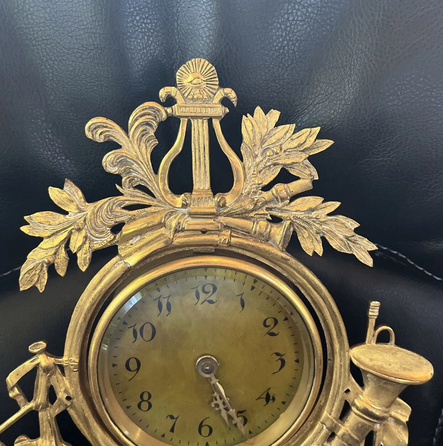 Musical Theme French Mantel Clock - Antique