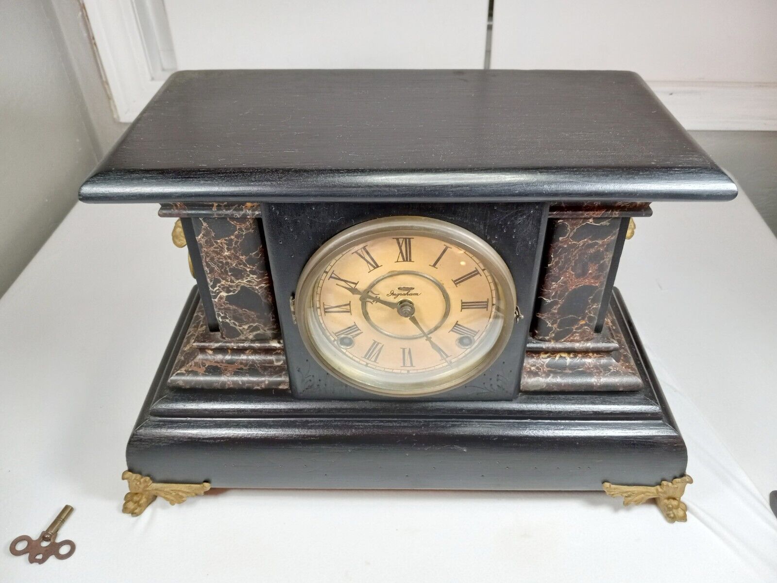 1900's E Ingraham Co Bristol Mantle Clock