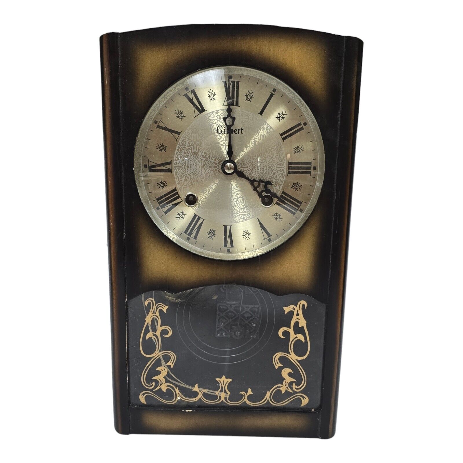 Early 1900s Gilbert Pendulum Mantle Clock Edwardian Era