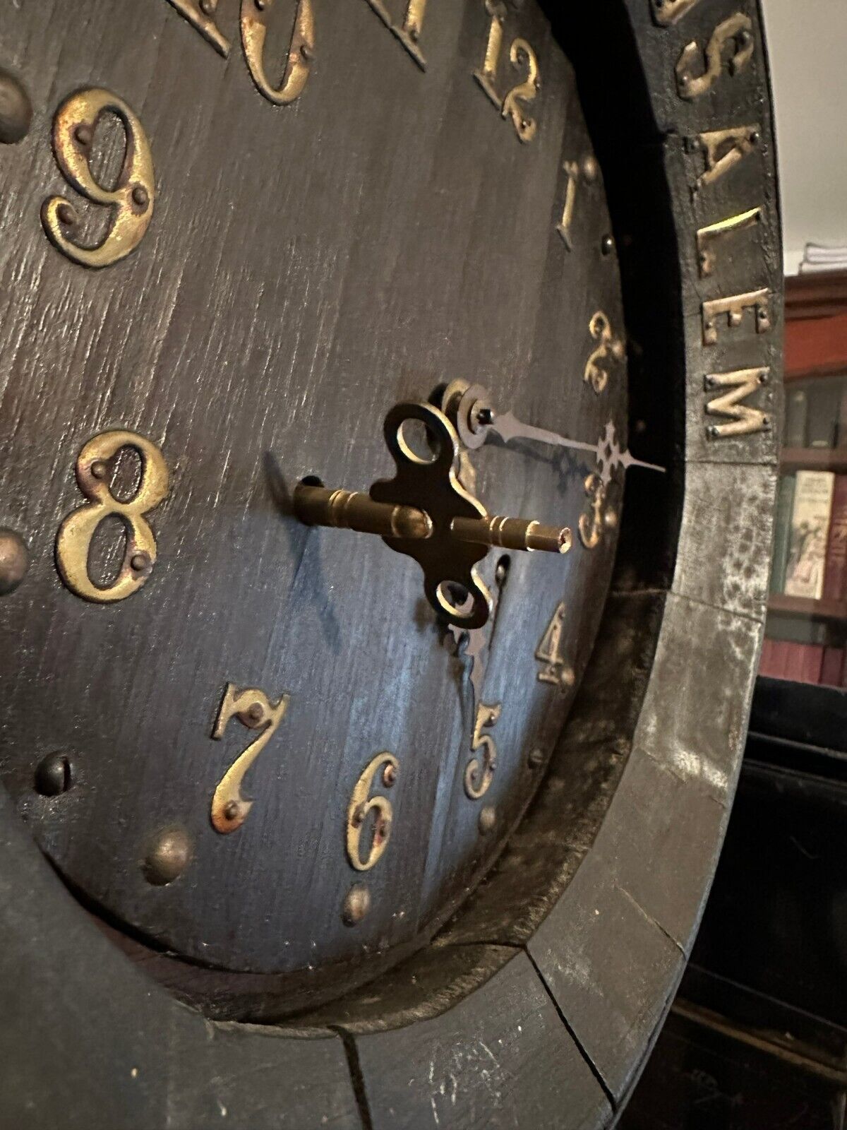 1800's "Old Methuselah" whiskey barrel clock - rare, unique