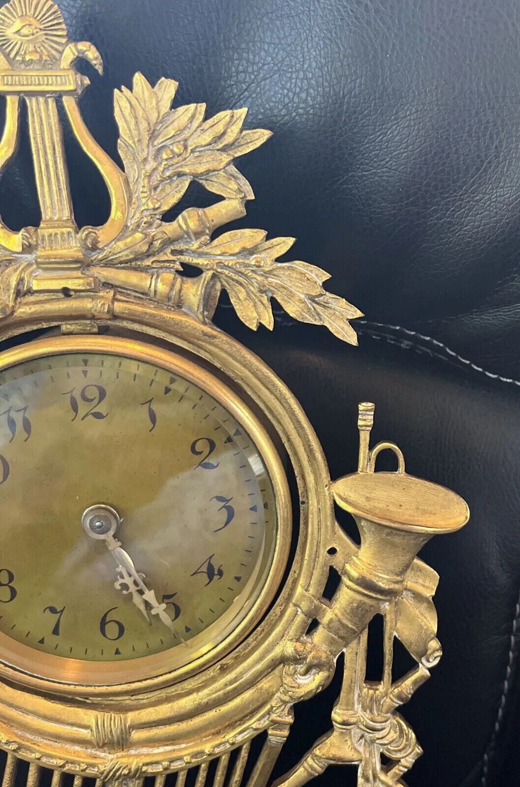 Musical Theme French Mantel Clock - Antique