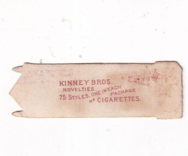 Victorian Die Cut Kinney Cigarettes Trade Card - 1800's