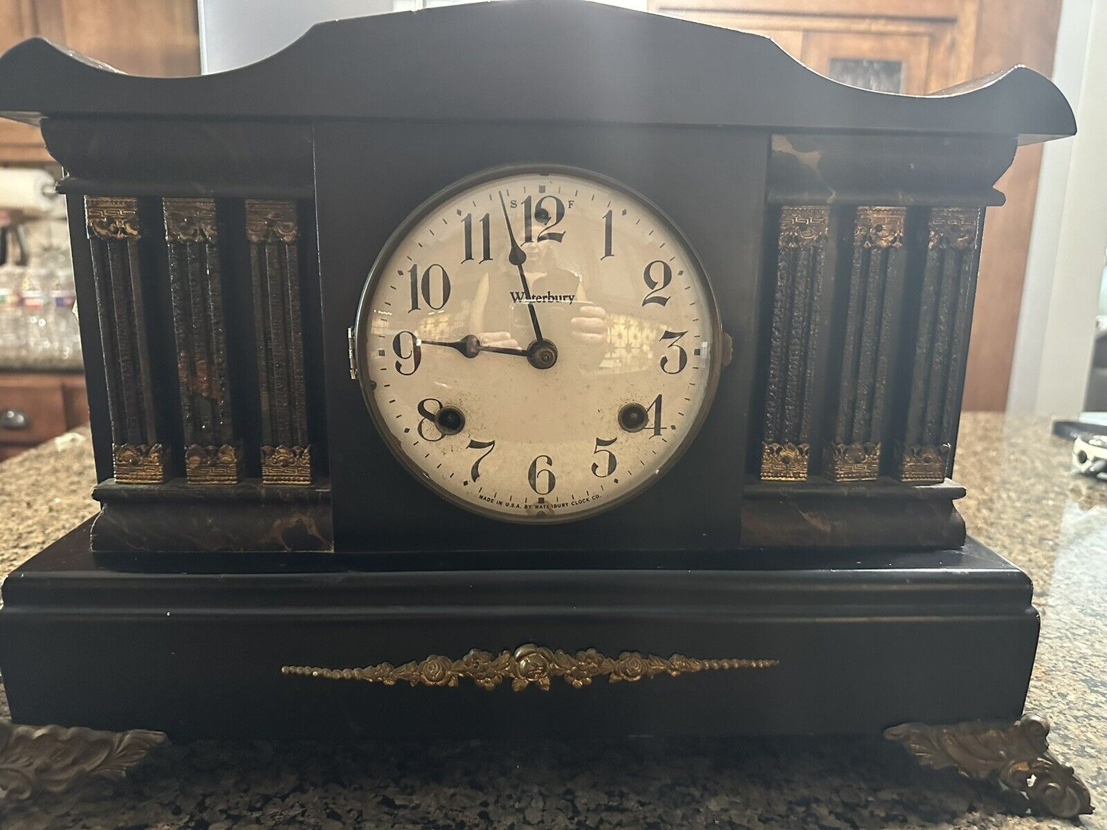 1800’s Waterbury Mantle Clock - Running - Video & Key