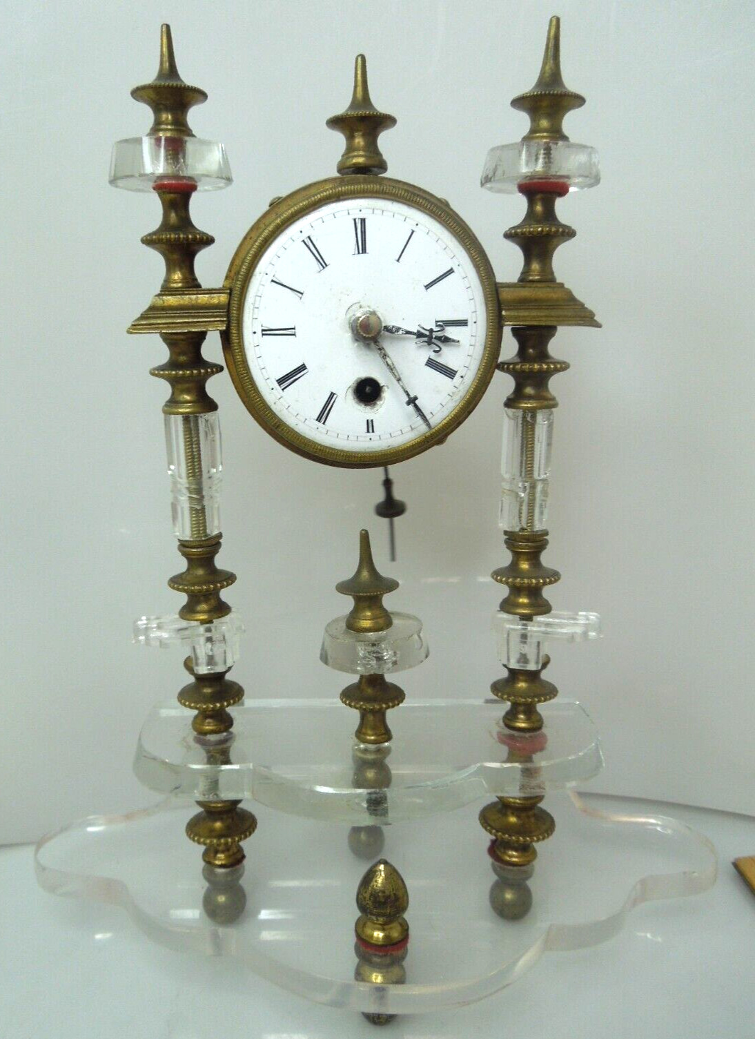 Brass Glass Clock from the 1700s