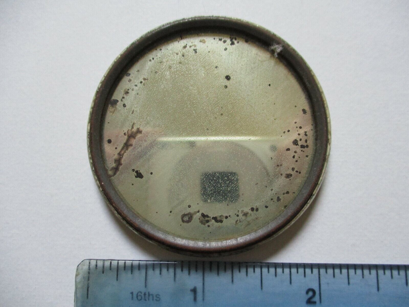 1900s Celluloid Photo Hand Pocket Mirror Vintage Antique