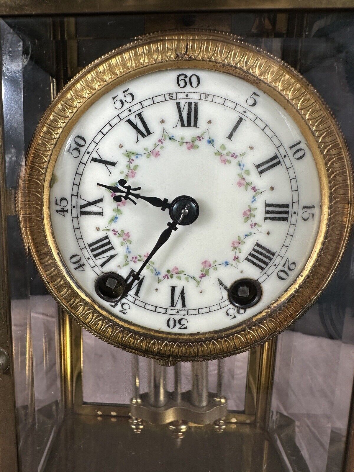 1900's Seth Thomas Brass Mantle Clock - Fully Restored