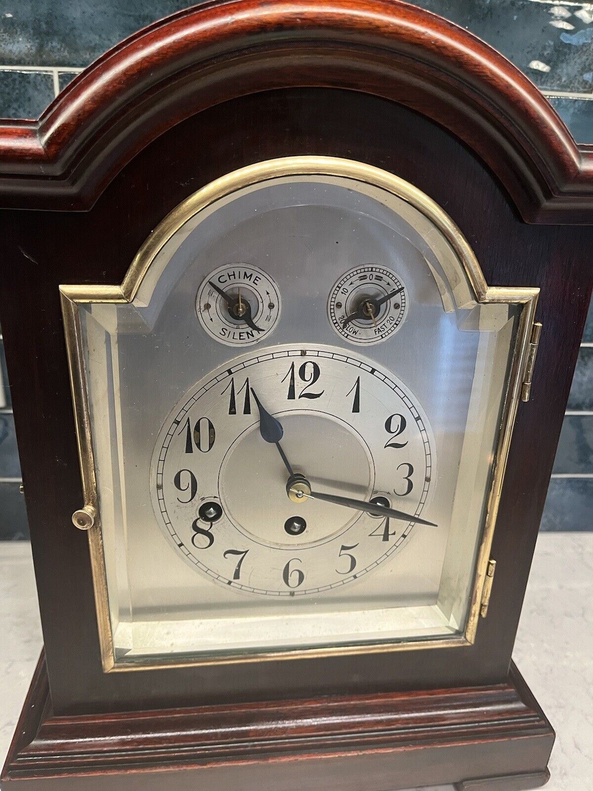 Restored Antique Junghans Westminster Bracket Clock - Fine