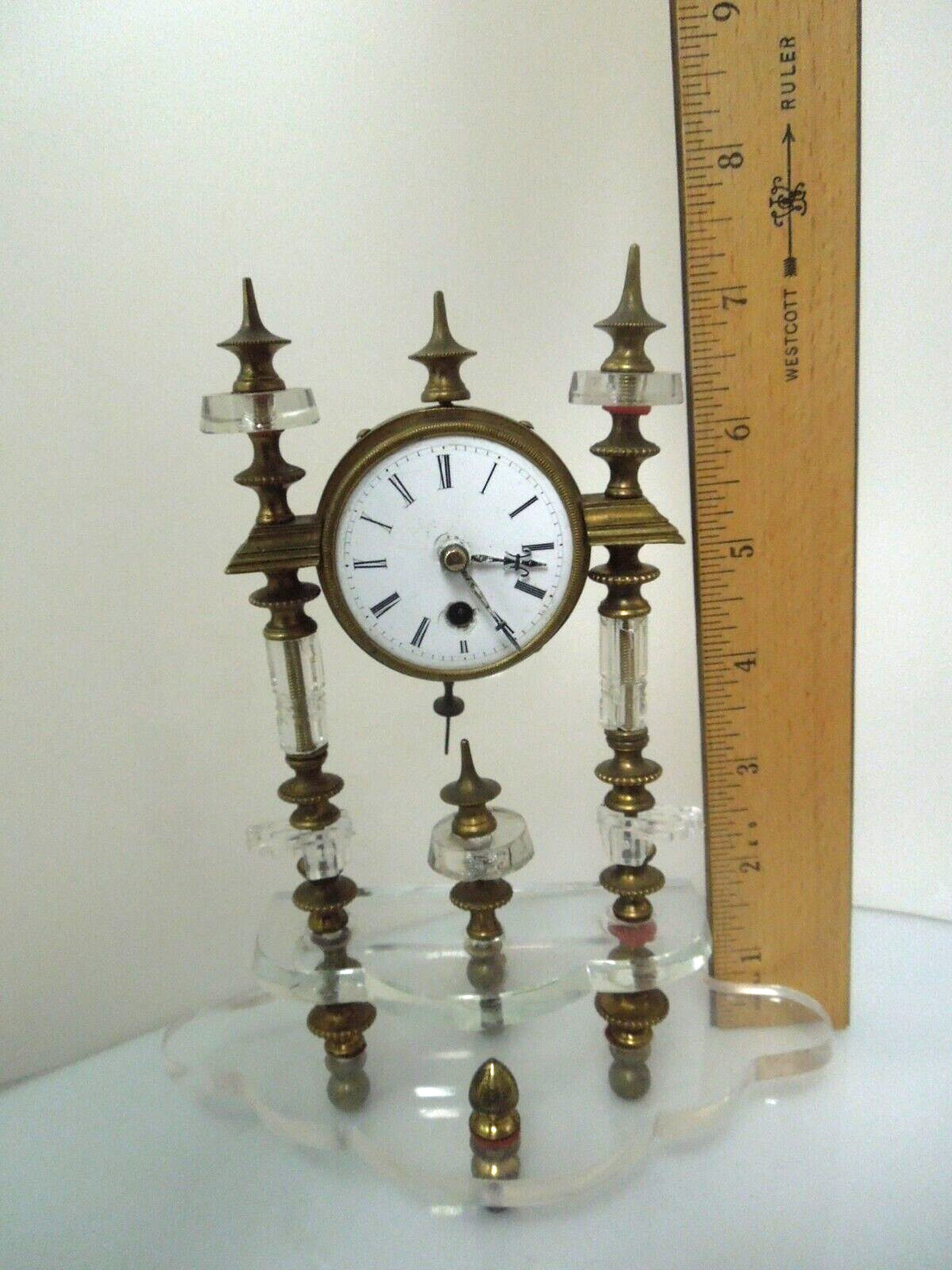 Brass Glass Clock from the 1700s