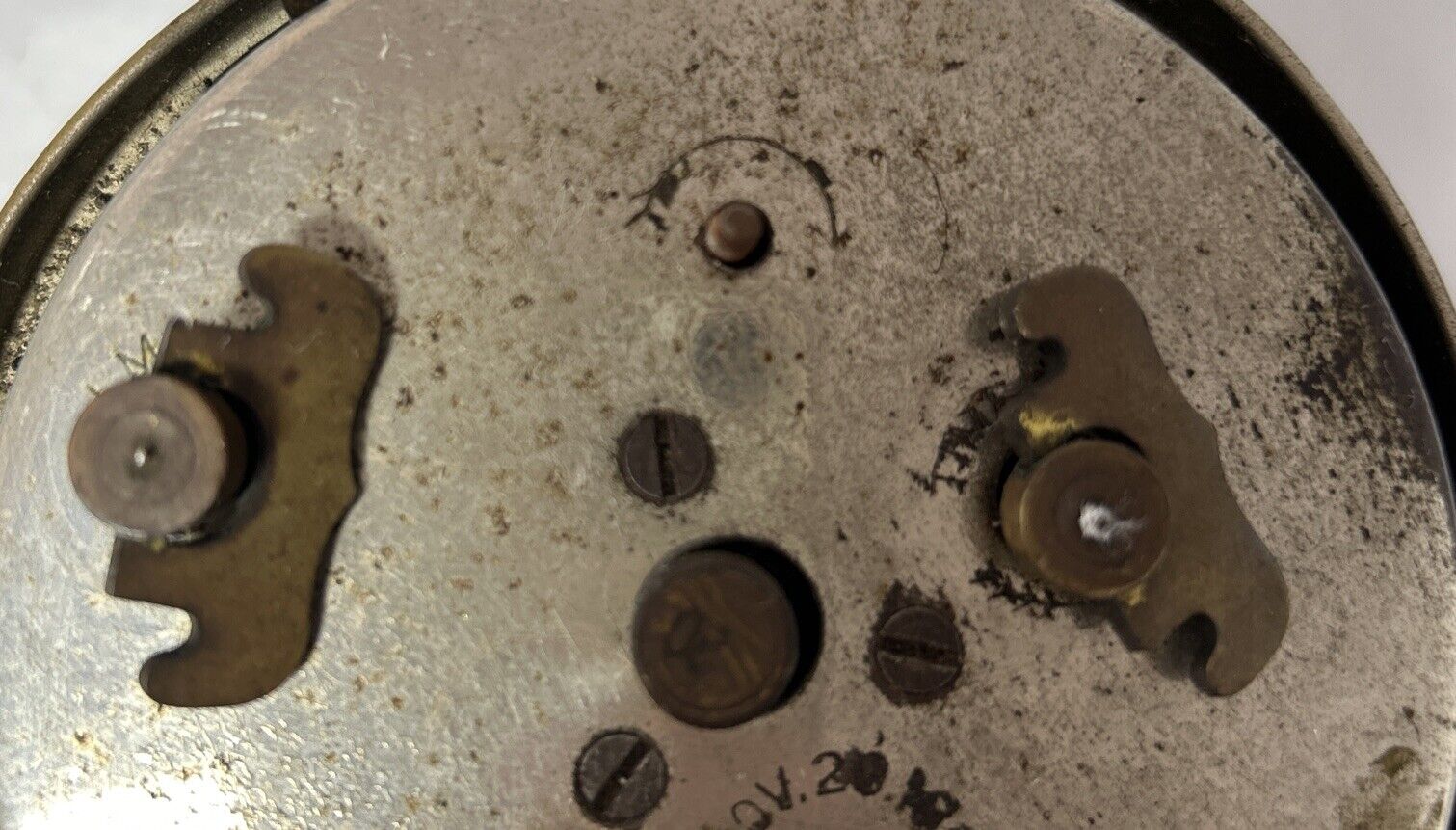 1800s New Haven Intermittent Pie Crust Alarm Clock