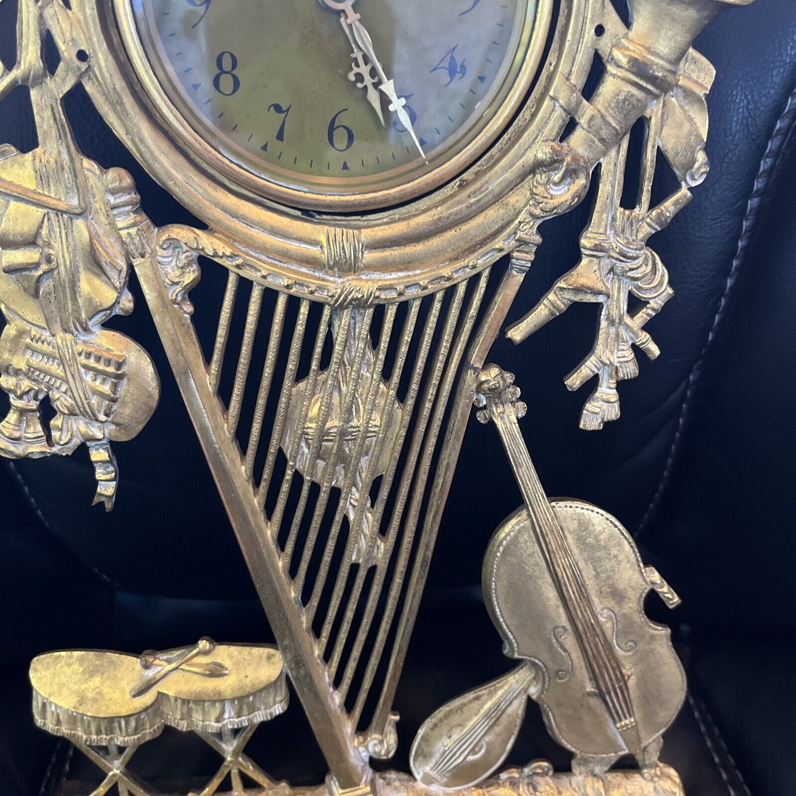 Musical Theme French Mantel Clock - Antique