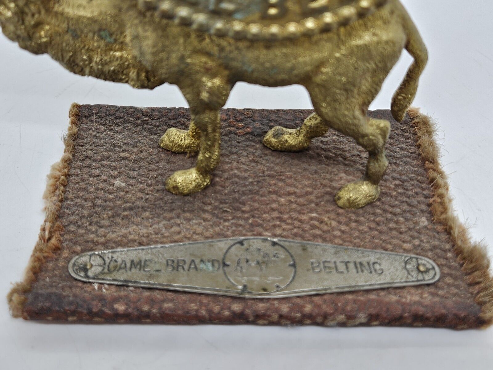 Ansonia "Camel Brand Belting" Victorian Advertising Clock 1800s