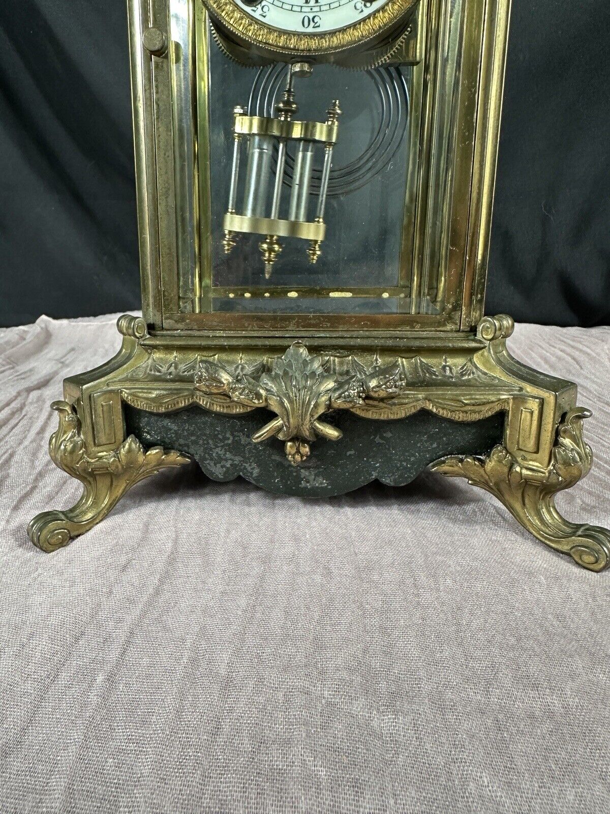 1900's Seth Thomas Brass Mantle Clock - Fully Restored