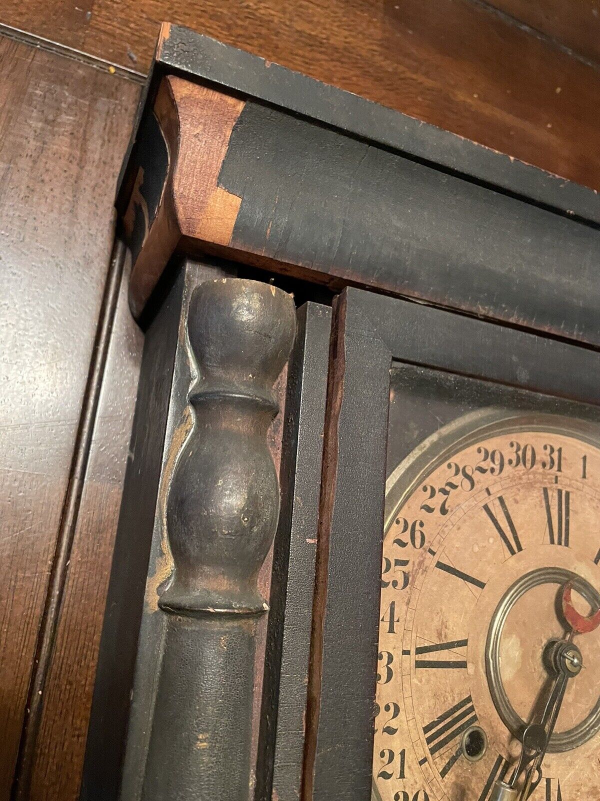 Late 1800s Antique Davis Clock Co. Columbus, Mississippi