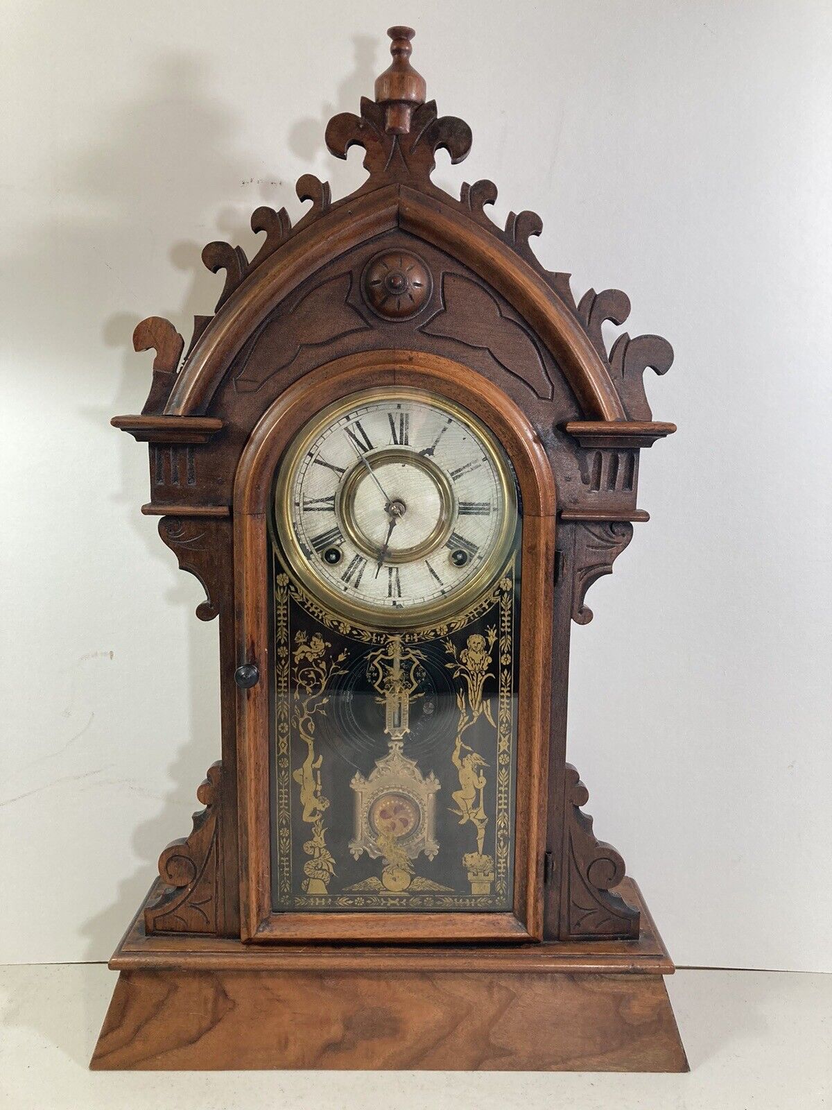 1800s E.N. Welch Mantel Clock Forestville Conn. for Parts/Repair