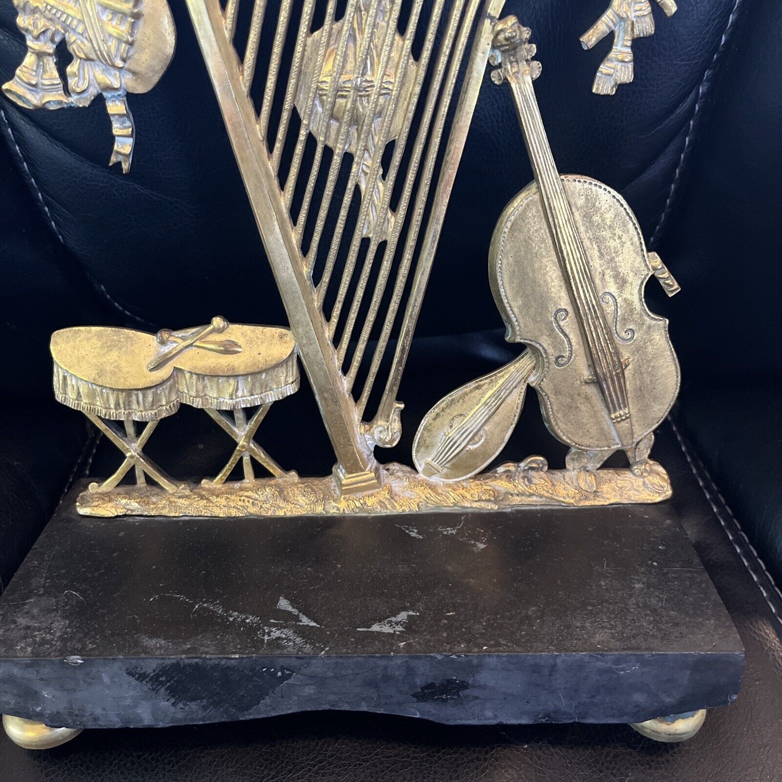 Musical Theme French Mantel Clock - Antique