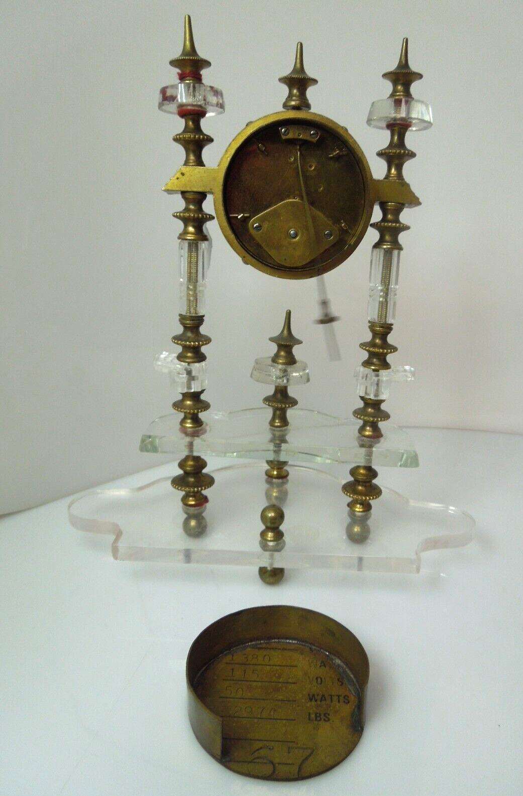 Brass Glass Clock from the 1700s