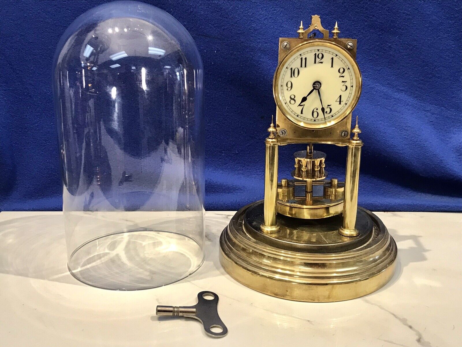Vintage Gustav Becker Anniversary Pendulum Clock from Germany