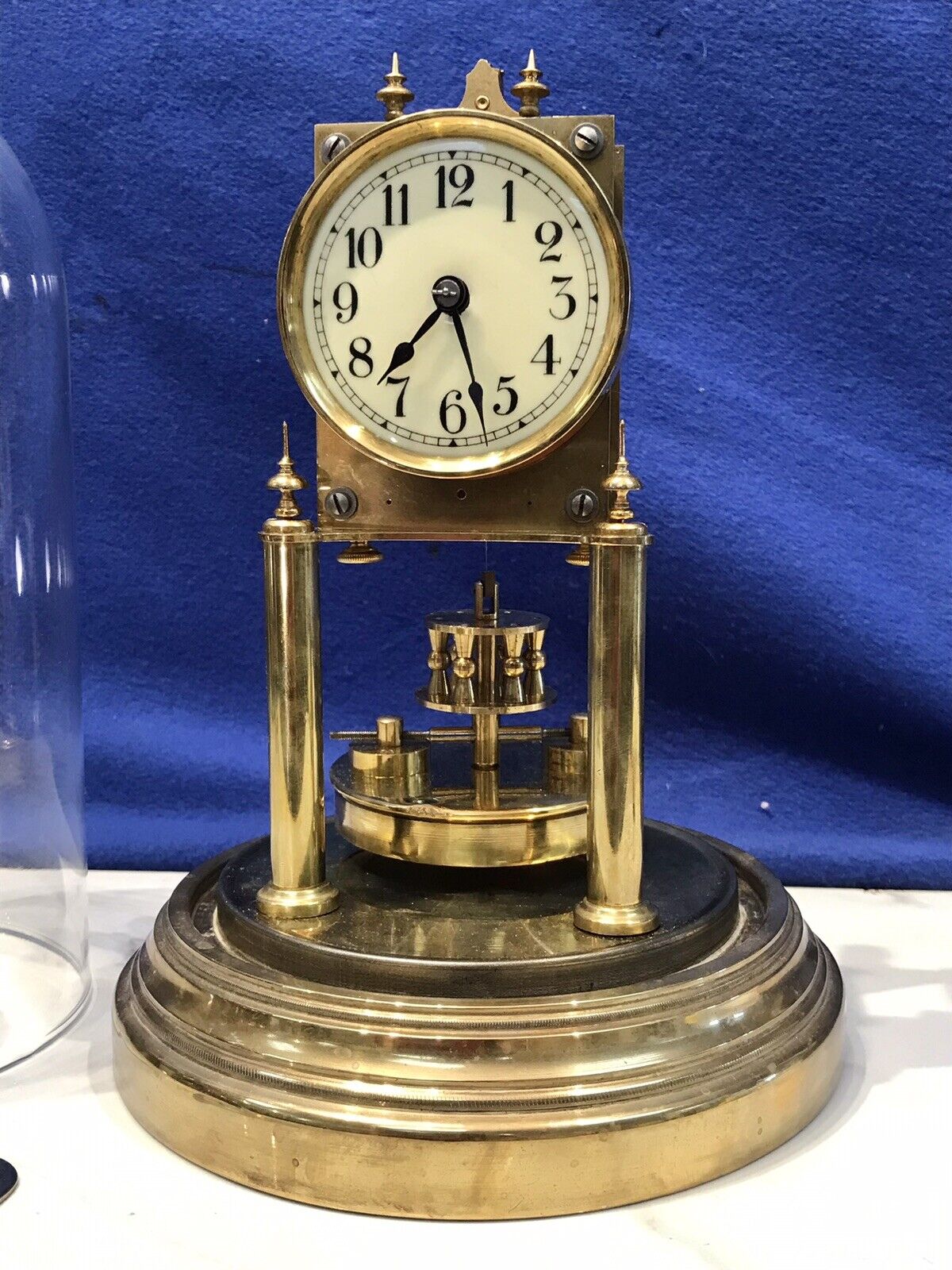 Vintage Gustav Becker Anniversary Pendulum Clock from Germany