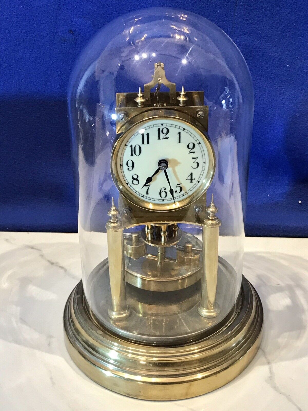 Vintage Gustav Becker Anniversary Pendulum Clock from Germany