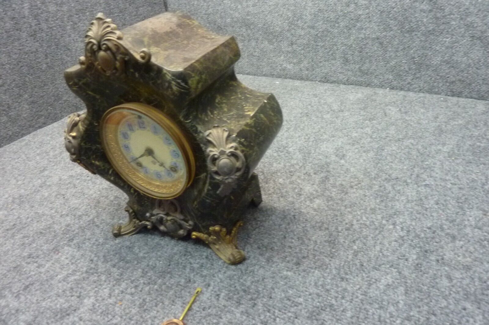 Ansonia 1800s Heavy Cast Iron Mantle Clock