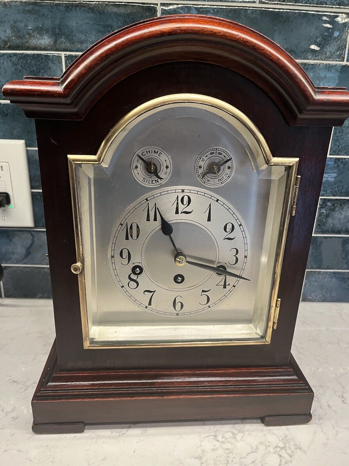 Restored Antique Junghans Westminster Bracket Clock - Fine