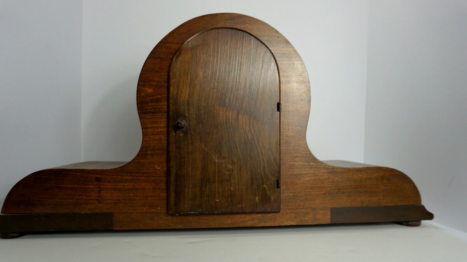 Late 1800s Mahogany Waterbury Mantle Clock, Time & Strike