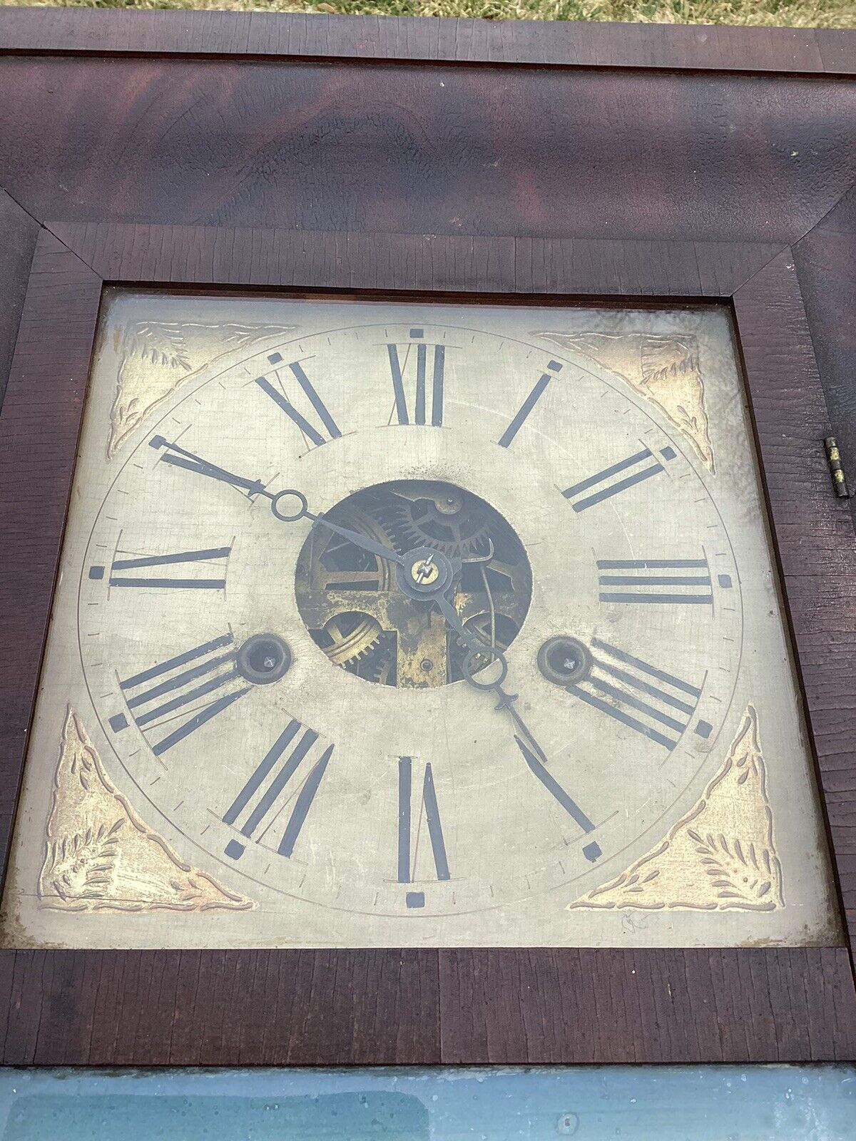 1800's Antique Clocks by WS Johnson, Cast Iron Weights