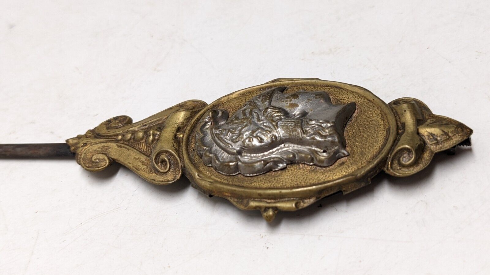 Authentic 1800s Premium Brass Pendulum with Roman Soldier