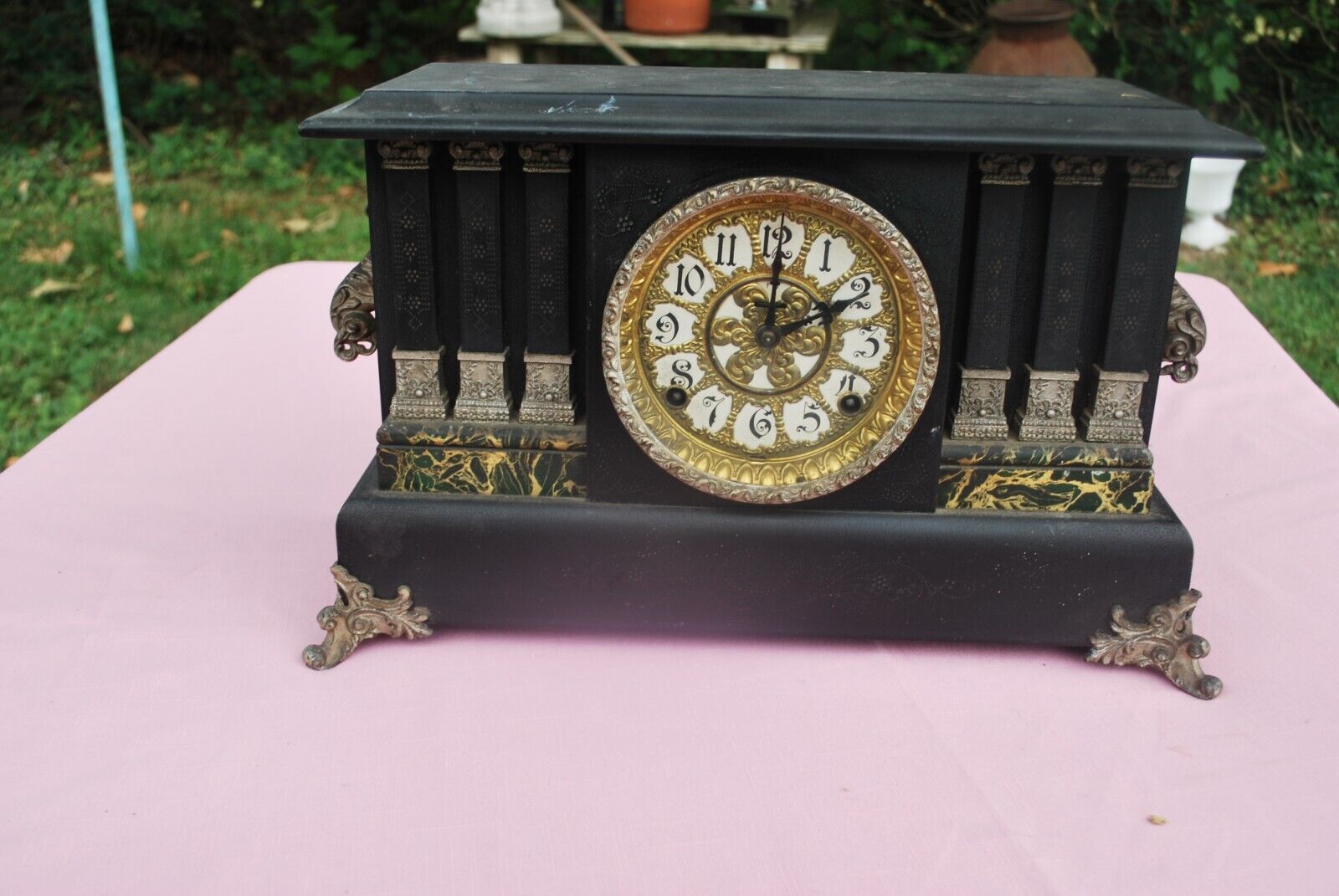 Late 1800's Ingraham Mantel Clock without Key
