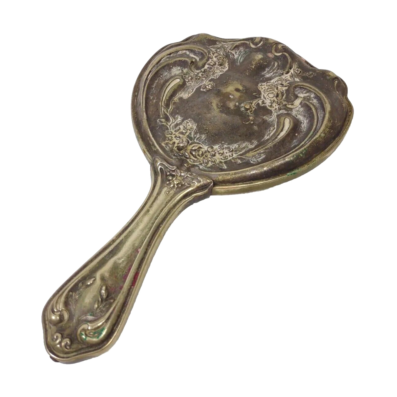 Gorham Silver Art Nouveau Vanity Mirror, 1900's