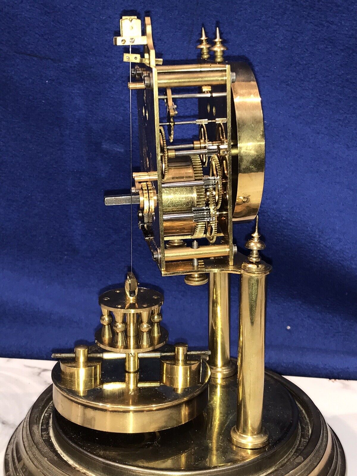 Vintage Gustav Becker Anniversary Pendulum Clock from Germany