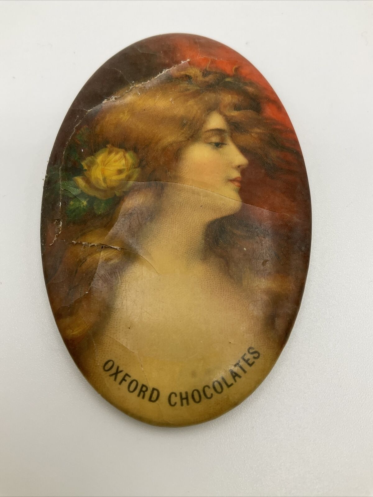 Vintage Oxford Chocolates Advertising Pocket Mirror