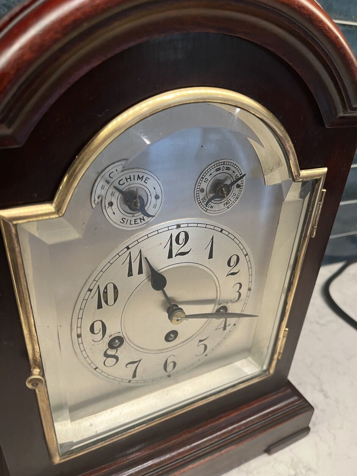 Restored Antique Junghans Westminster Bracket Clock - Fine