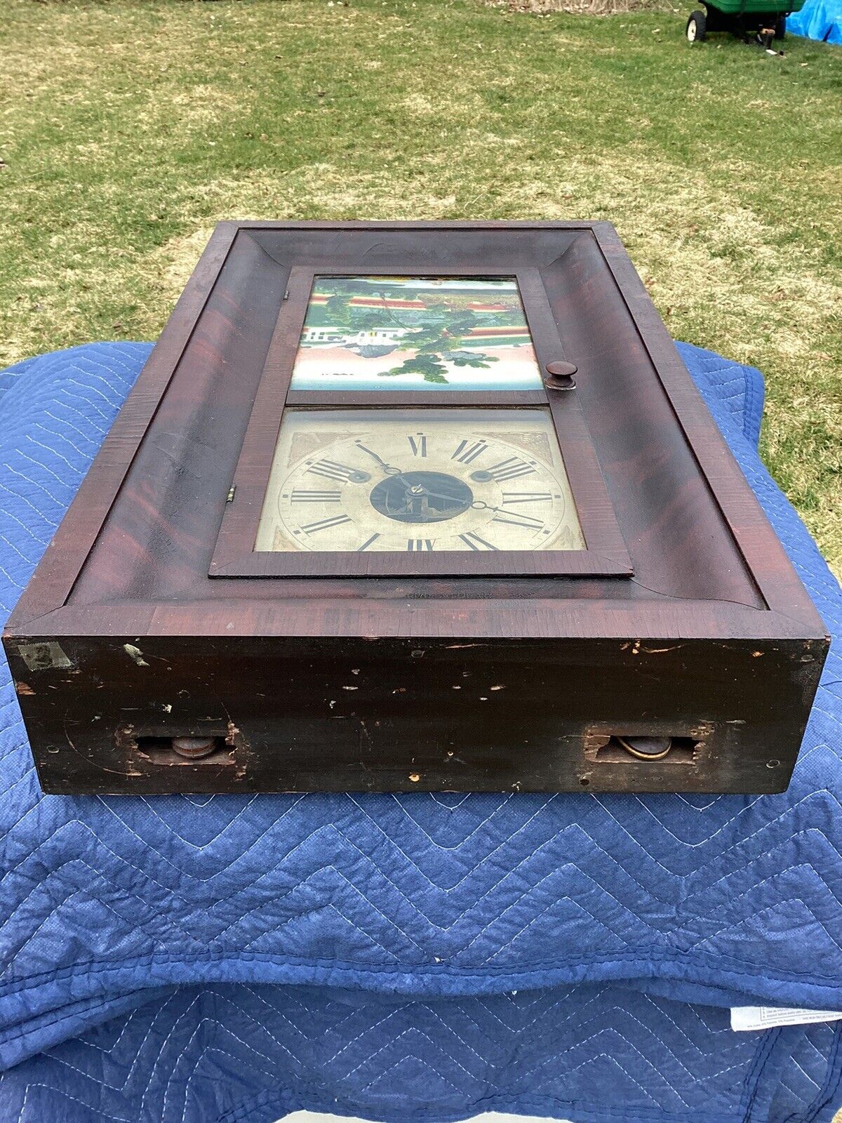 1800's Antique Clocks by WS Johnson, Cast Iron Weights