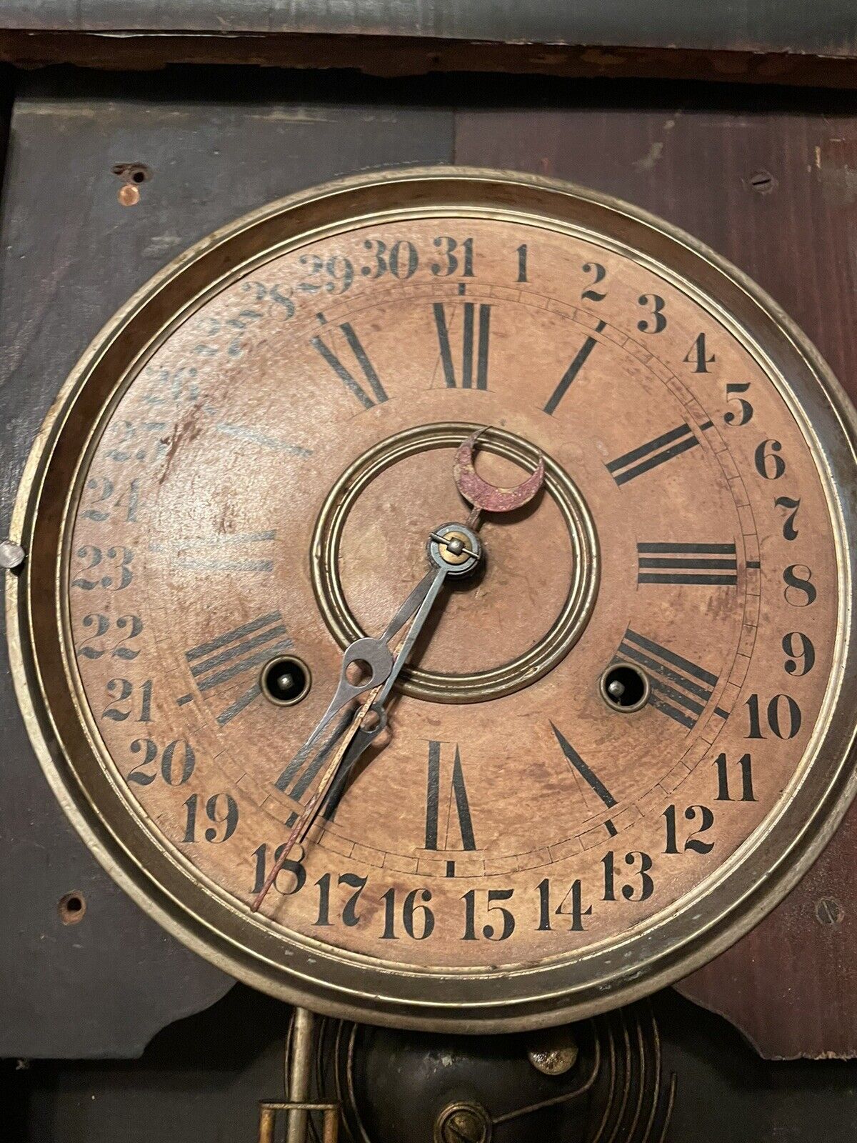 Late 1800s Antique Davis Clock Co. Columbus, Mississippi