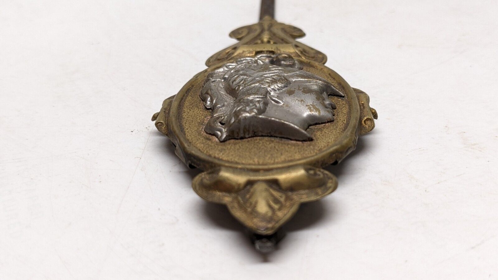 Authentic 1800s Premium Brass Pendulum with Roman Soldier