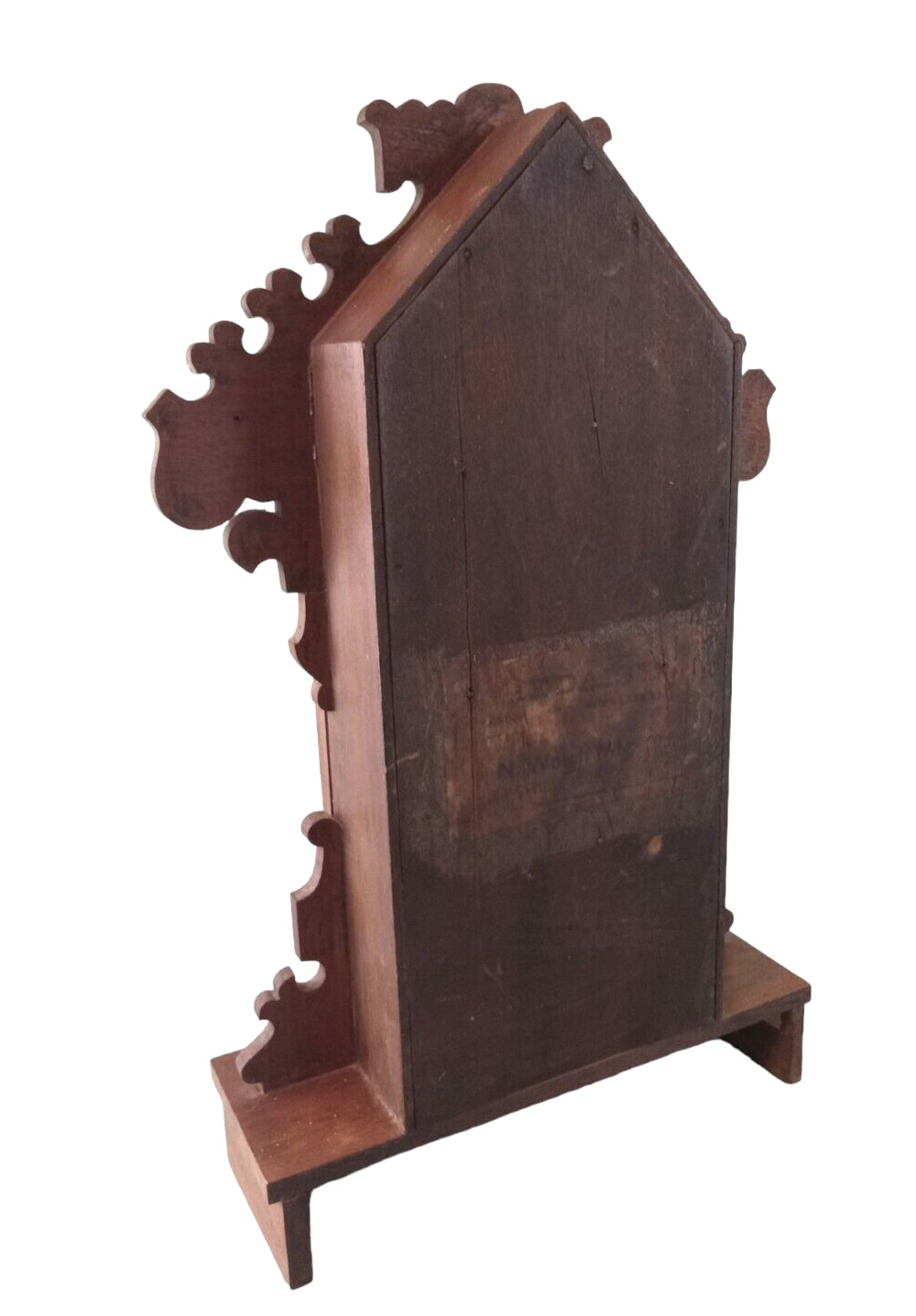 1800's E.N. WELCH Carved Oak Victorian Mantel Clock