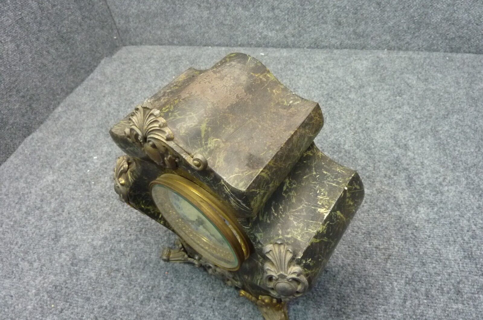 Ansonia 1800s Heavy Cast Iron Mantle Clock
