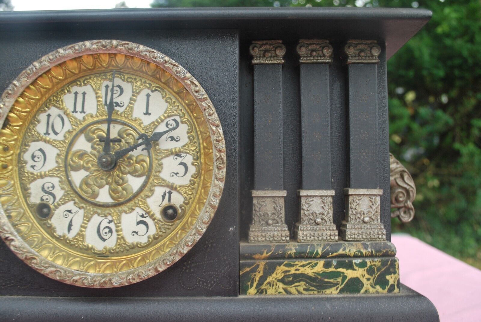 Late 1800's Ingraham Mantel Clock without Key
