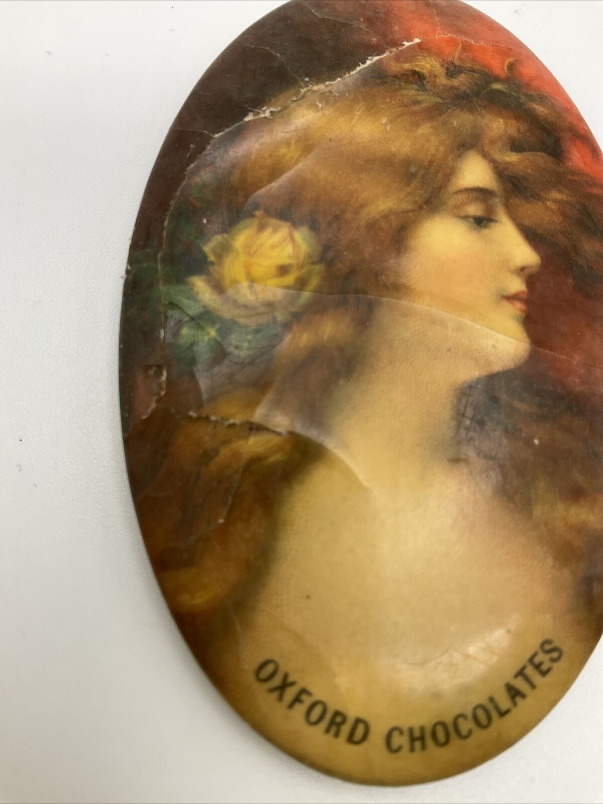 Vintage Oxford Chocolates Advertising Pocket Mirror