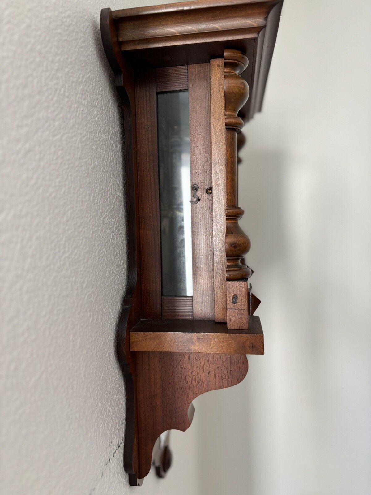 Victorian Rosewood Pendulum Wall Clock, Mid 1800's