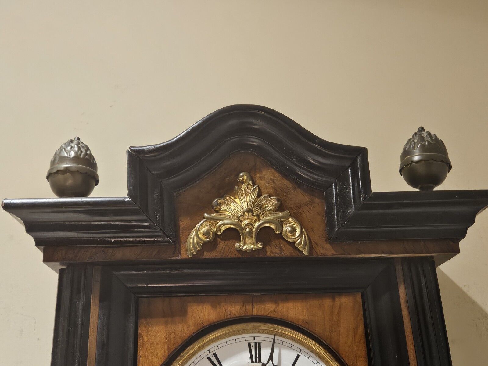 1800s German Vienna Regulator Wall Clock - Working