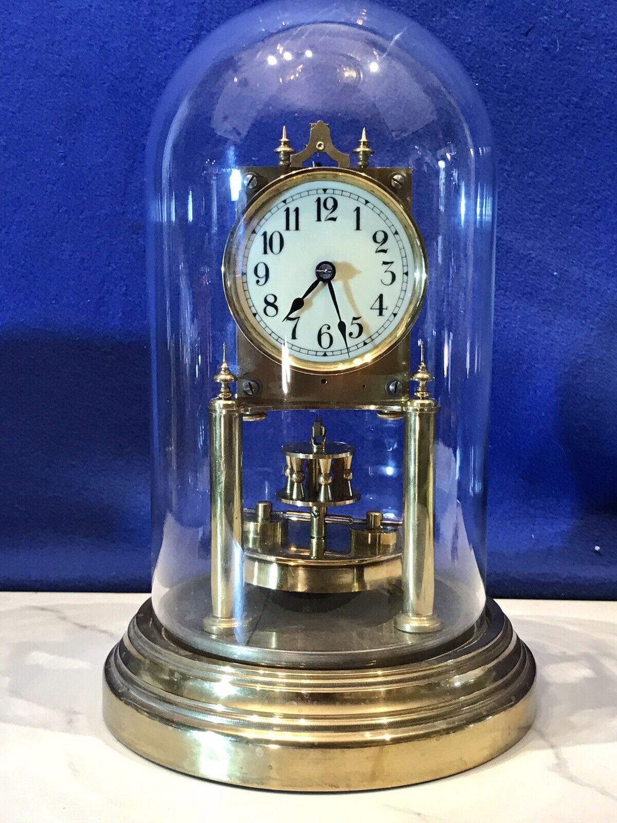 Vintage Gustav Becker Anniversary Pendulum Clock from Germany