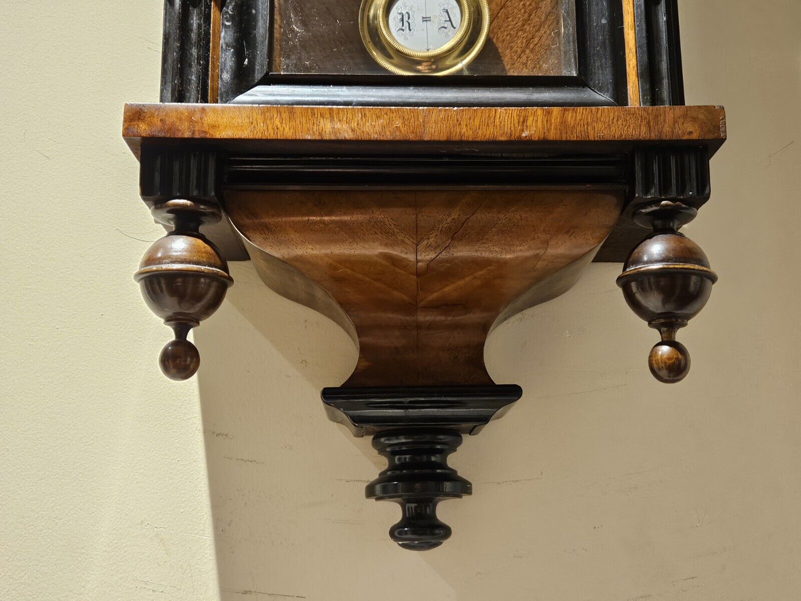 1800s German Vienna Regulator Wall Clock - Working