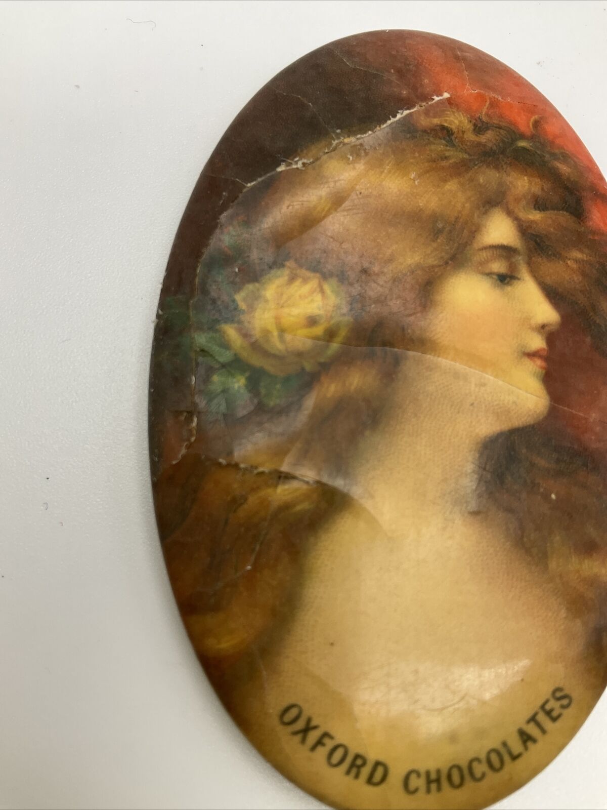 Vintage Oxford Chocolates Advertising Pocket Mirror