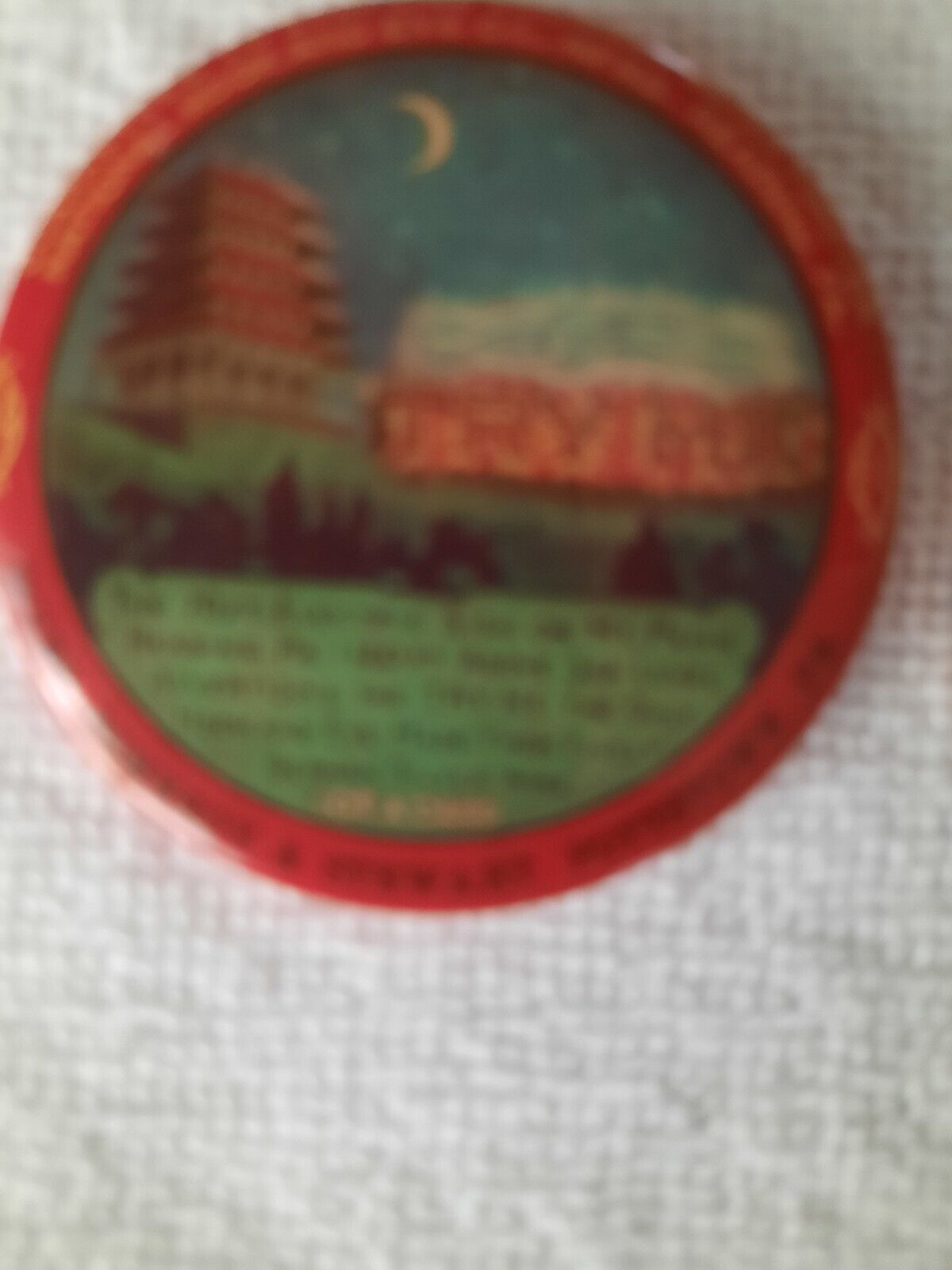Vintage Celluloid Mirror by Hook & Eye Co. Pagoda
